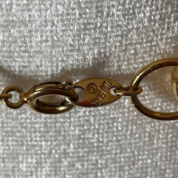 Vintage Trifari Gold-tone Ball and Link long Necklace - Picture 5 of 6